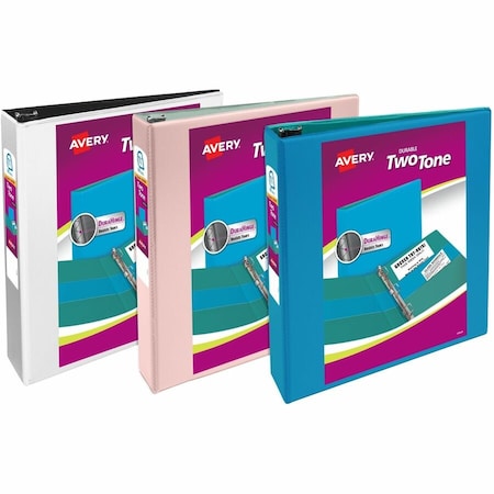 Two-Tone View 1.5" 3-Ring Binders w/P