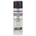 Rust Preventative Spray Paint, Black, Gloss, Solvent, 15 Oz