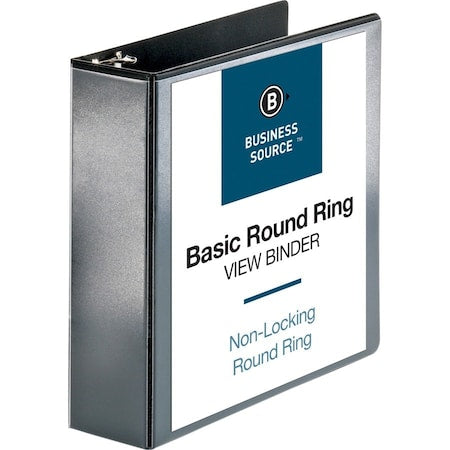 Ring Binder, Black, Clear Sleeve