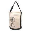 Canvas Bucket, Wide-Opening, Straight-Wall, Molded Bottom, 12-Inch