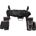 Black Ballistic Nylon Tool Belt, 26 Pockets, 55427