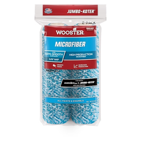 Paint Roller Cover, 6 1/2" L, Microfiber