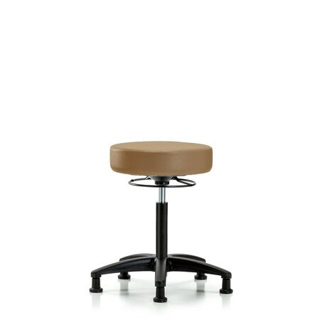 Rutledge Vin Stool without Back-Medium Bench Height with Stationary Glides in Taupe Trailblazer Vin