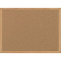 Cork Bulletin Board 35-13/32"W, Frame Color: Oak