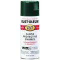 Spray Paint, Hunter Green, Gloss, Solvent, 12 oz.