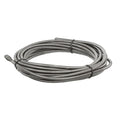 Drain Cleaning Cable, 3/8 in Dia, 35 ft L