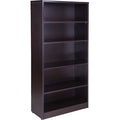 Bookcase, 31"W X14"D X 65.5"H, Mocha
