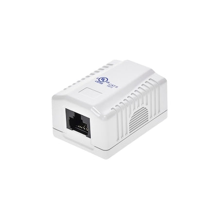 Surface Mount Box, Cat6,1P, White