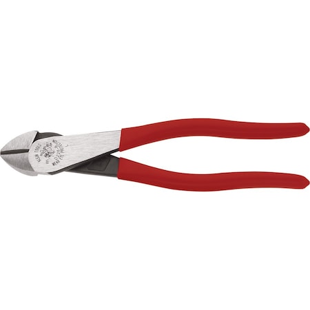 8 1/8 in High Leverage Diagonal Cutting Plier Standard Cut Oval Nose Uninsulated