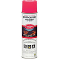 Precision Line Marking Paint, 17 oz, Fluorescent Pink, Water -Based