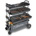 C27S Tool Trolley, 3 Drawer, Gray, Sheet Metal, 27 in W x 12 in D x 39 in H