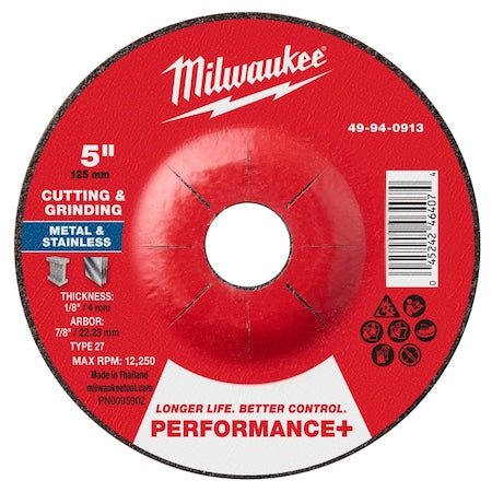 Cut-Off & Grinding Wheel, 5" dia.