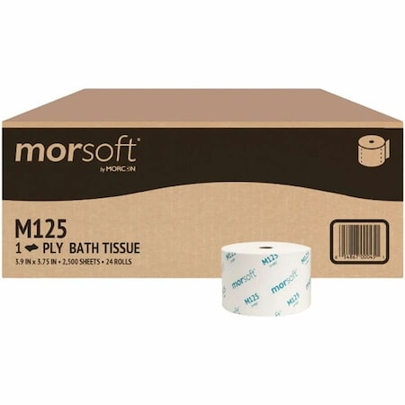 Morsoft 0.88in Core Bath Tissue Wh, PK24