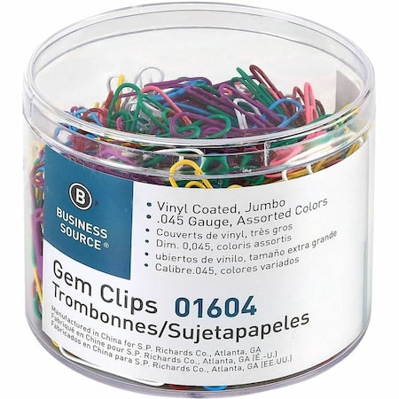 Paper Clip, Assorted, Metal, PK250