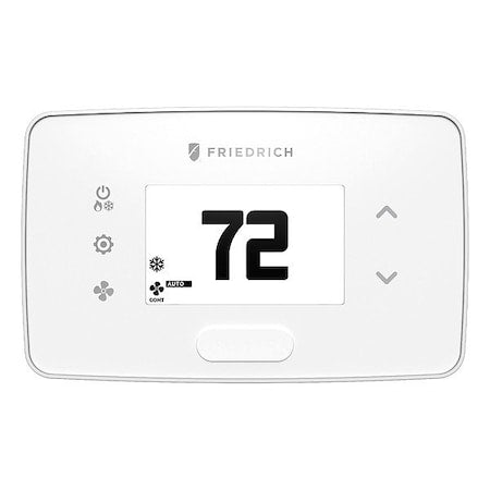 Thermostat, White, 3-7/16 in W