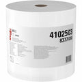 WypAll PowerClean X80 Heavy Duty Cloths 41025, Jumbo Roll, Extended Use Towels, White, 455 Sheets/Roll