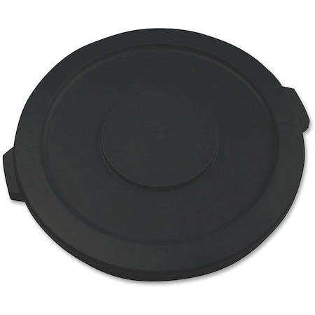 BRUTE(R) 32 gal Trash Can Lid, Flat Black, Resin, 0 Openings 22 1/4 in W/Dia