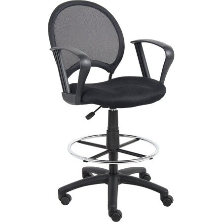 Mesh Drafting Stool W/ Loop Arms
