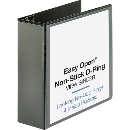 Ring Binder, Black, Clear Sleeve
