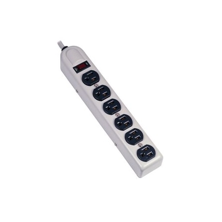 Outlet Strip, 6 Outlet(s) 15 ft., White