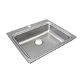 Bowl Drop-In Sink,25""x22""x6"",Gray