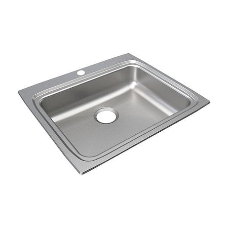 Bowl Drop-In Sink,25""x22""x6"",Gray