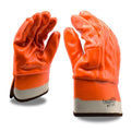 Leather Glove, Double Dipped, Orange, PK12