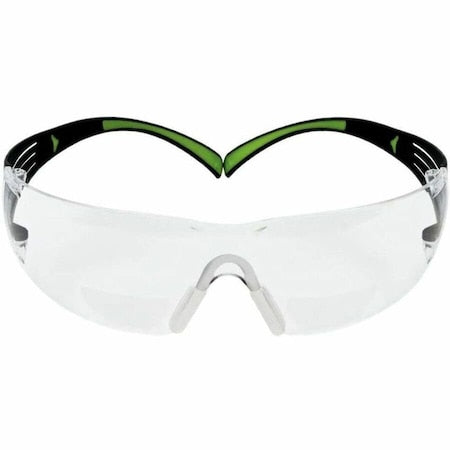 SecureFit(TM) 400 Reader Safety Glasses, Clear Wraparound Frame, 2.5 Diopter, Clear Lens, Universal