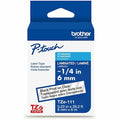 Label/Ribbon Cartridge, Clear, Gloss, 1/4 in W