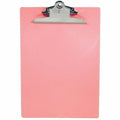 8-1/2" x 11" Plastic Clipboard 1", Pink