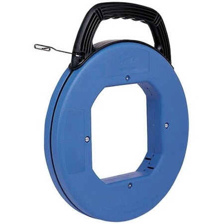 Fish Tape, Length 240 ft, Tape Width 1/8 in, Steel, Blue