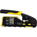 Ratcheting Cable Crimper / Stripper / Cutter, for Pass-Thru