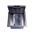 Electrical Box, 115 cu in, Floor Box Type, 8 Gangs, Steel