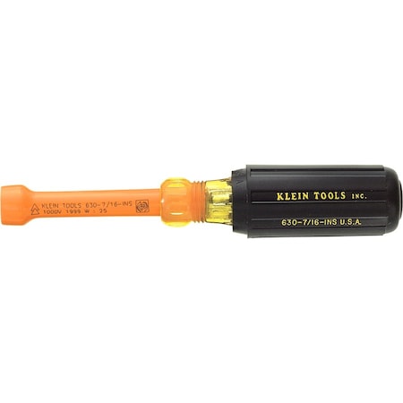 1/2-Inch Nut Driver, 3-Inch Shaft, Cushion-Grip