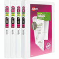 Durable View 3 Ring Binders, 0.5 in, PK4