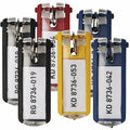 Key Tag, Black, Plastic, Open/Close, Unfinished 6 PK
