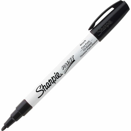 Liquid Paint Marker, Black, Fiber, PK12