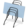 Step File, Black, Steel, 4 3/8 in W, 6 1/2 in L, 7 3/4 in H, 6 Number of Compartments