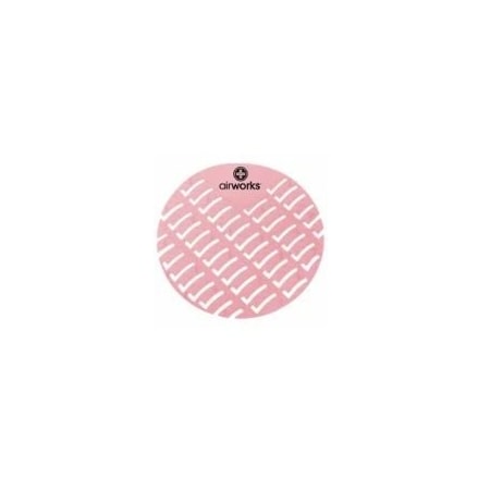 Urinal Screen, Round, Red, Strawberry, PK60