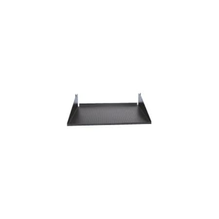 Hubbell MCCCS19 Cantilevered Rack Shelf - 19" Rack Width - Black - Steel - 50 lb Maximum Weight Capacity