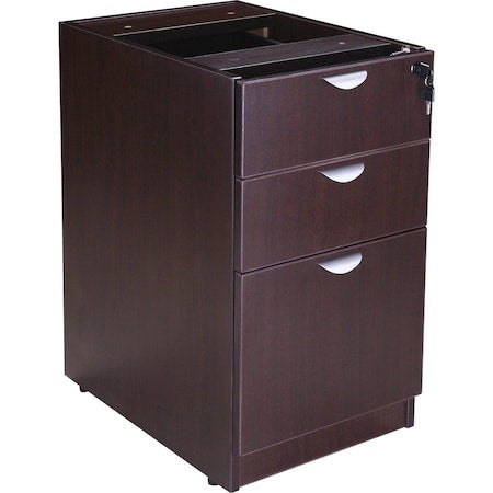 Deluxe Pedestal-Full, Box/Box/File, 15.5"Wx22"D, Mocha