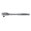 1/2" Drive 72 Geared Teeth Round Head Style Hand Ratchet, 10" L, Chrome Plated Finish