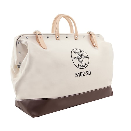 Tool Bag, Brown, Canvas, 1 Pockets