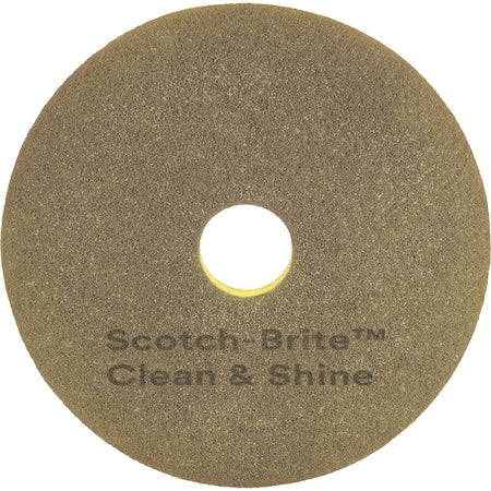 Scrubbing Pad, Yellow, Size 12", PK5