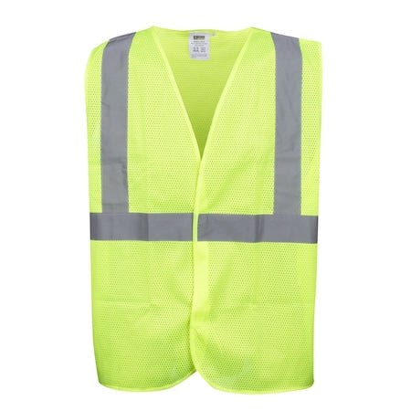Safety Vest, L, Class II, Lime