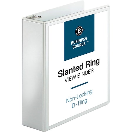 Ring Binder, White, Clear Sleeve