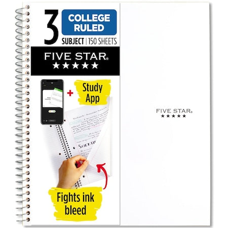Wirebound Notebook, 3 Subject, College R