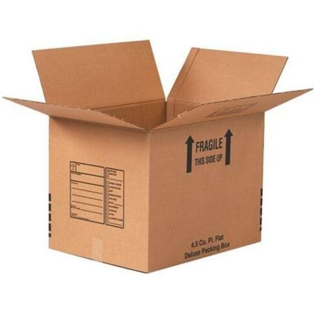 24 in x 18 in x 24 in Shipping Box, Kraft, Corrugate, Single Wall, 32 ECT