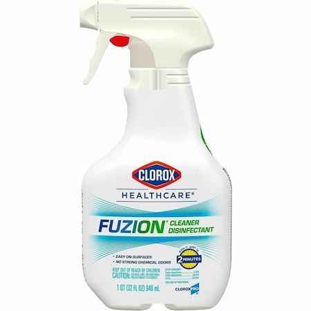 Bleach Disinfectant, 32 oz. Trigger Spray Bottle, Unscented, Translucent, 9 PK