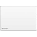 Dry Erase Board, Porcelain, 36 in, 48 in, Aluminum Frame, White, Gloss